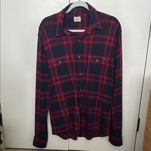 Red and Navy Faherty Legend Shirt